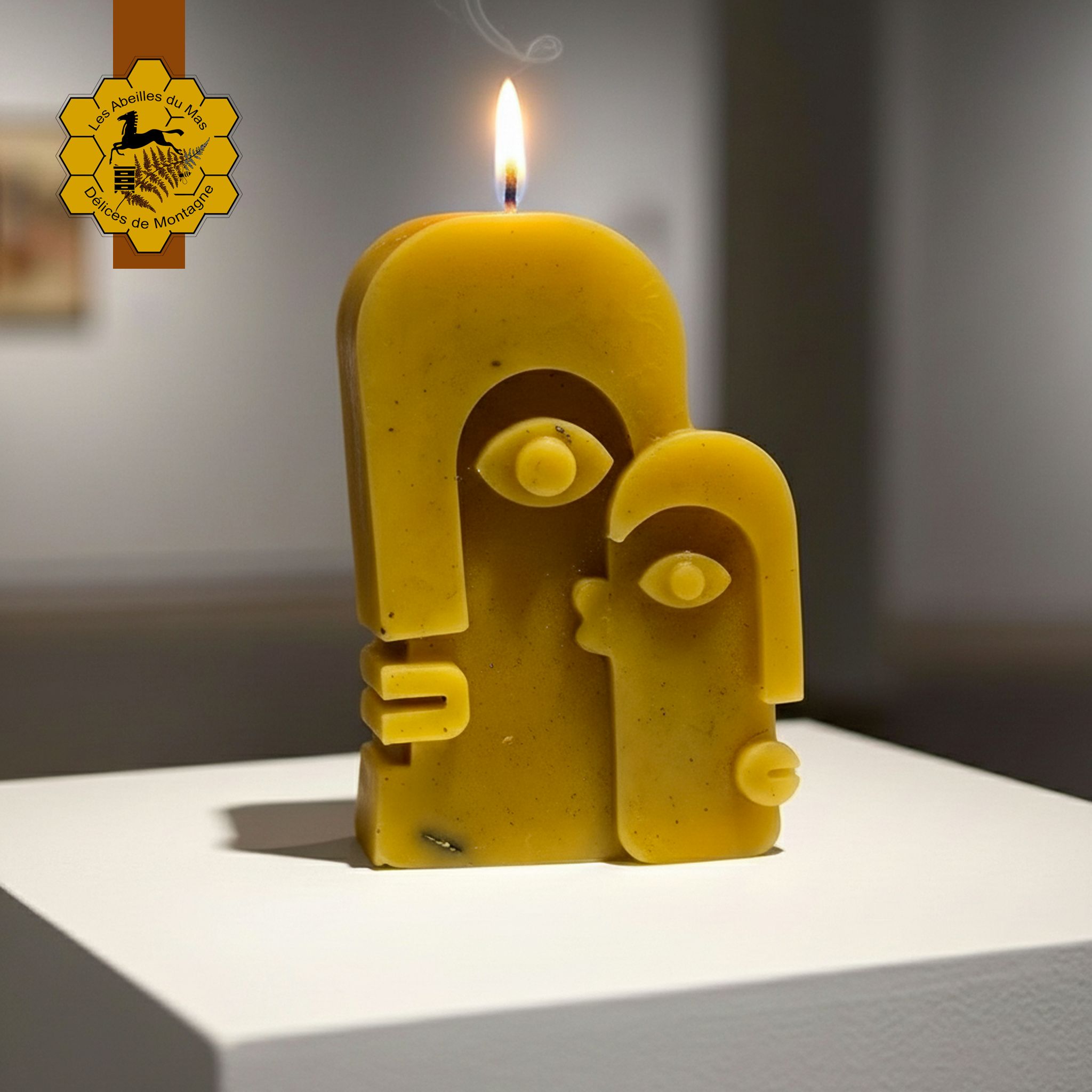 Bougie Miel Masque 2 visages