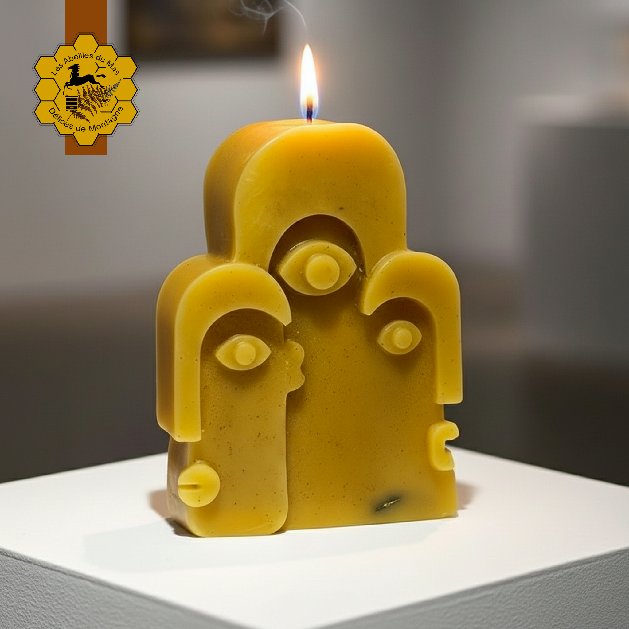 Bougie Miel 3 Visages
