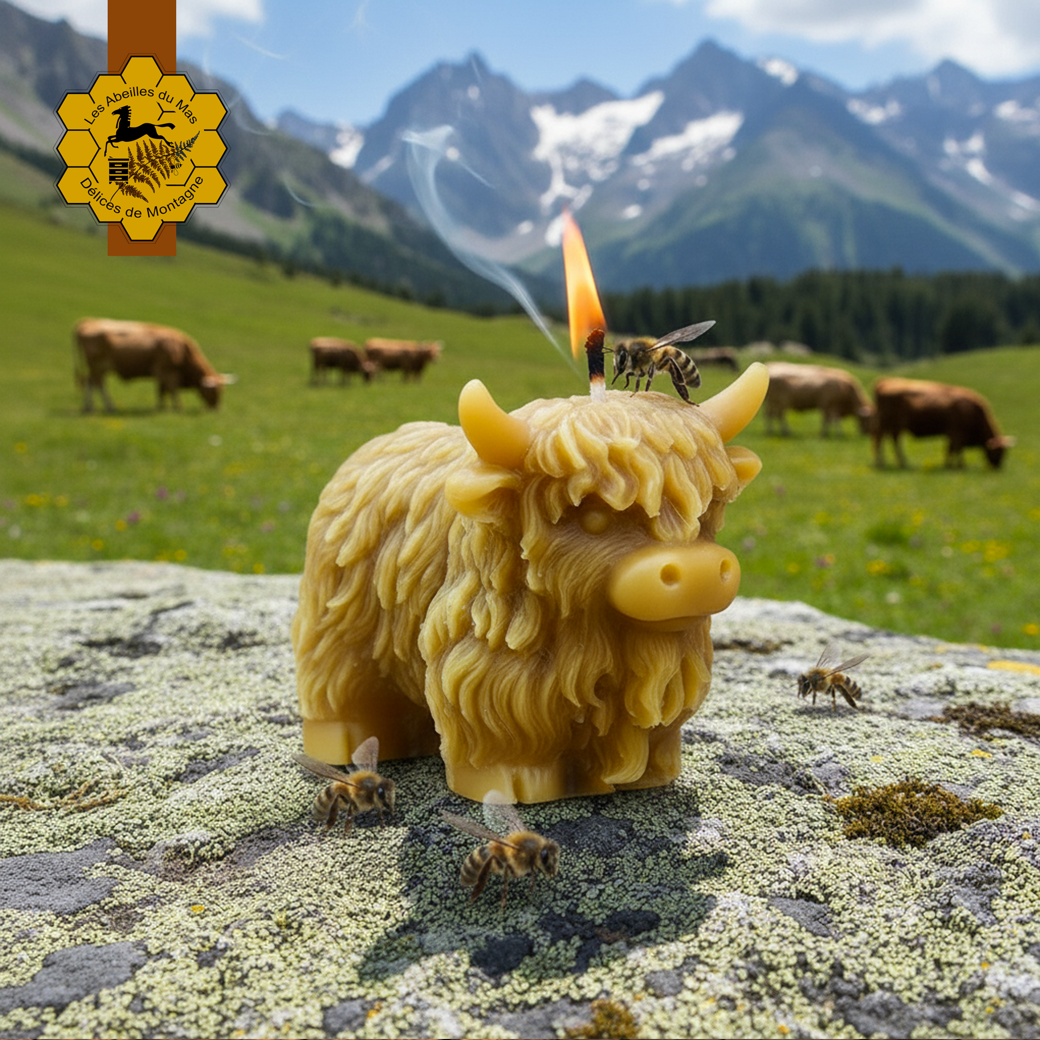 Bougie Miel Buffle