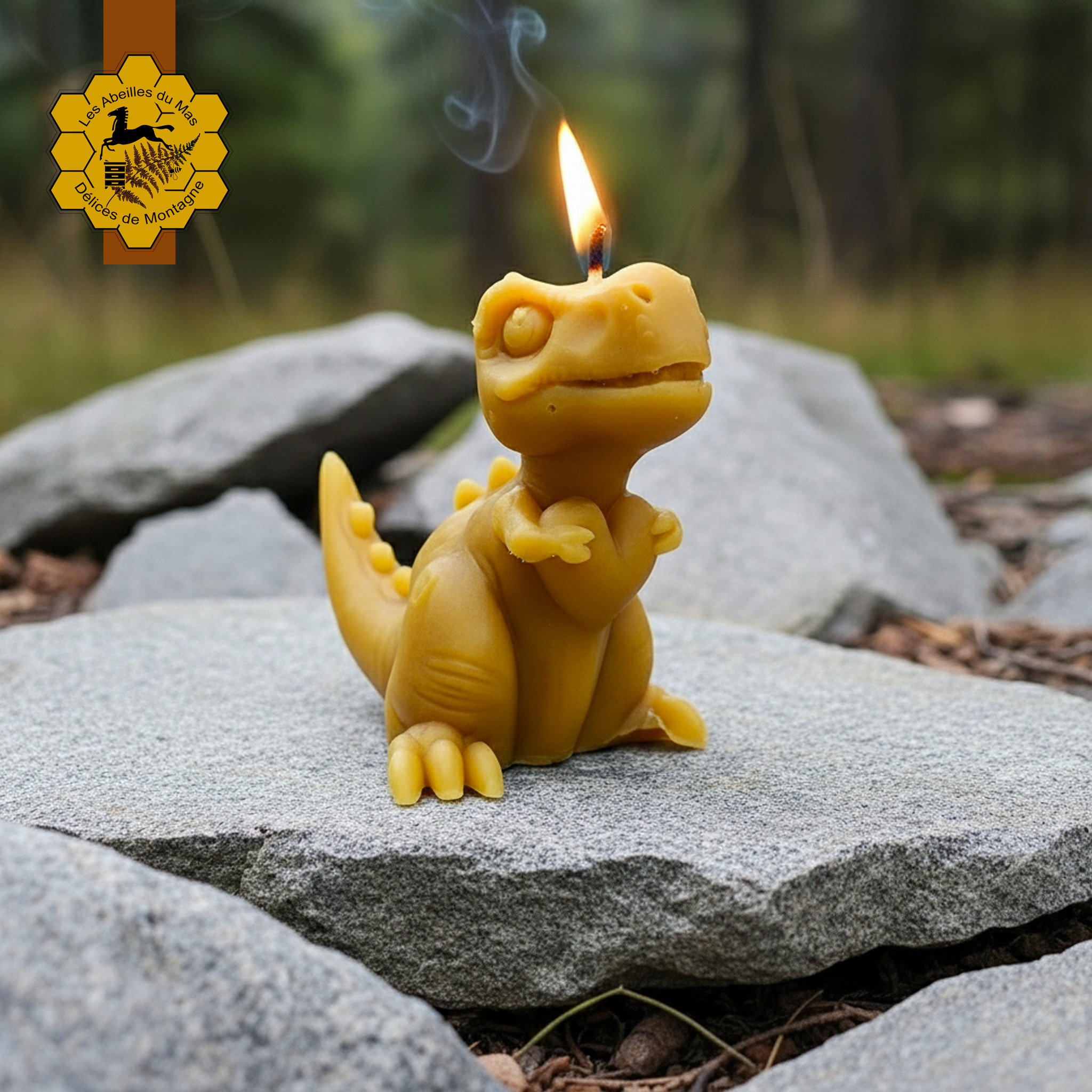 Bougie Miel Dinosaure
