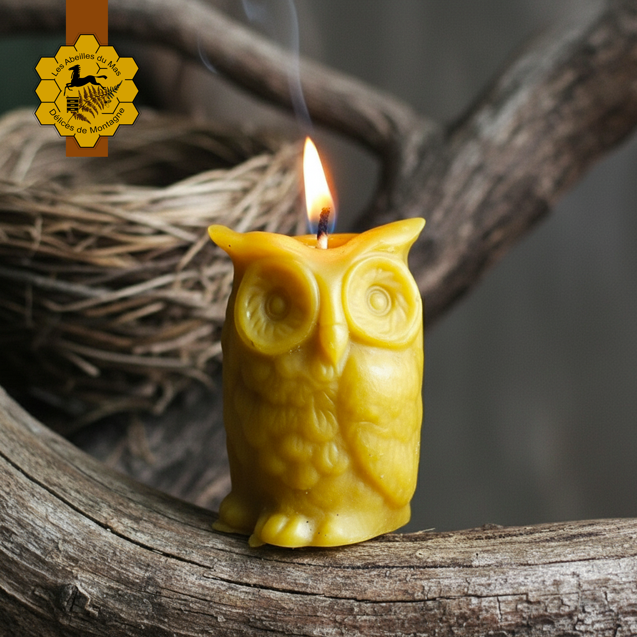 Bougie Miel Hibou