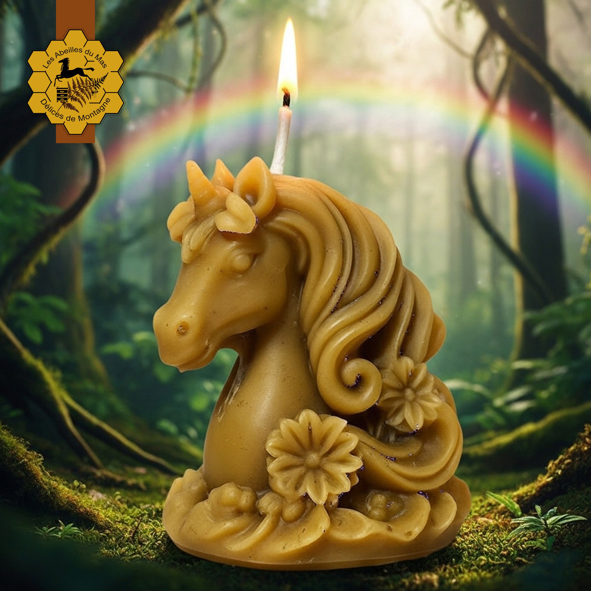 Bougie Miel Licorne