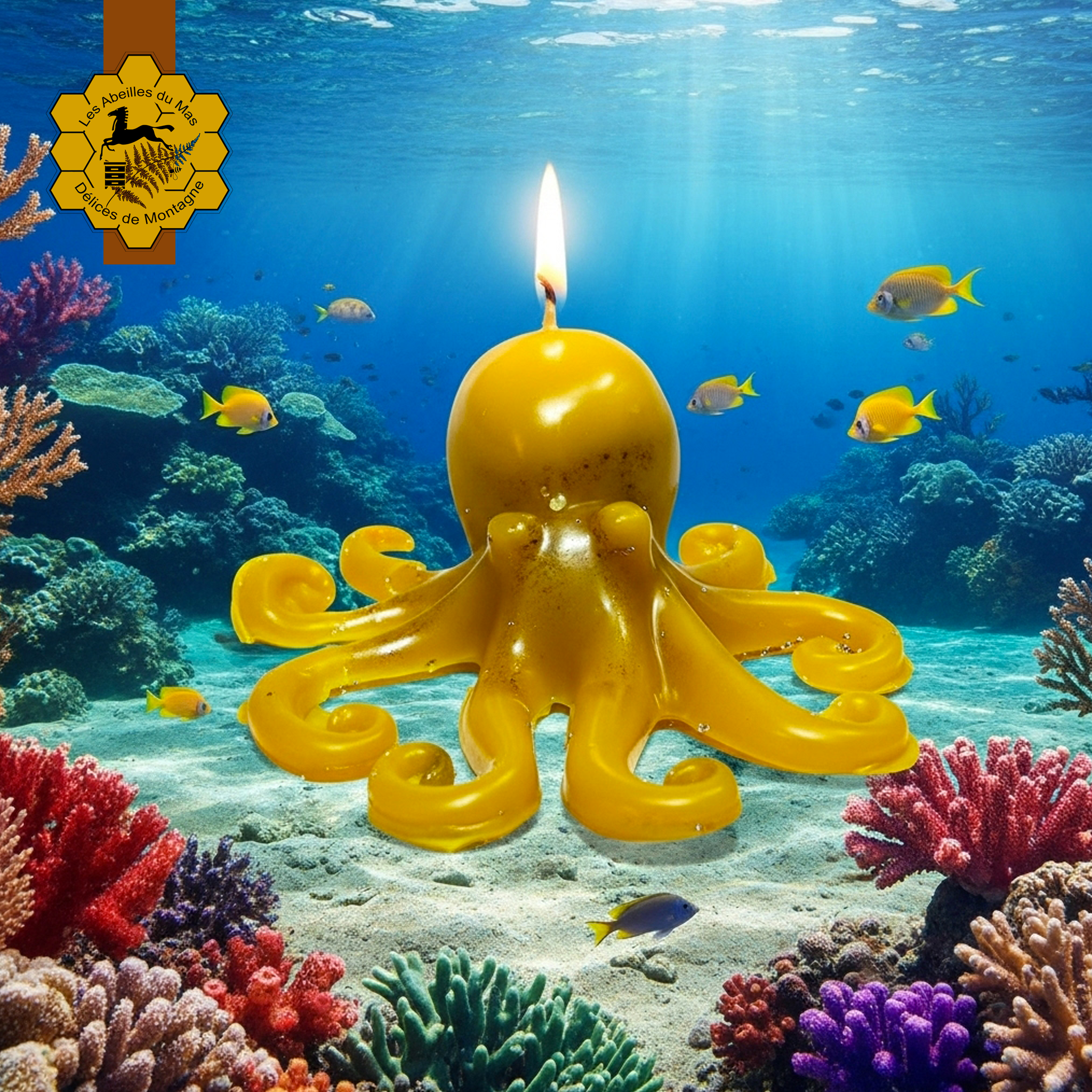 Bougie Miel Octopus
