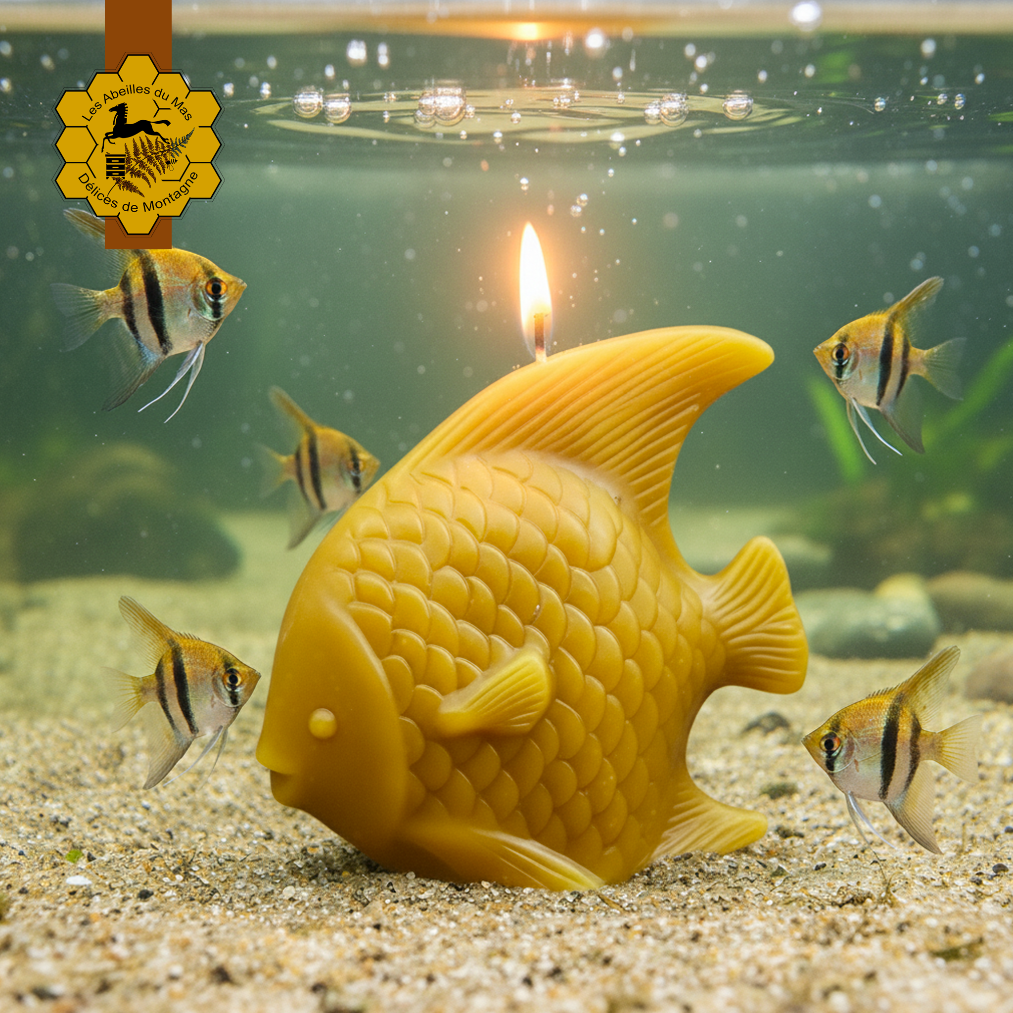 Bougie Miel Poisson